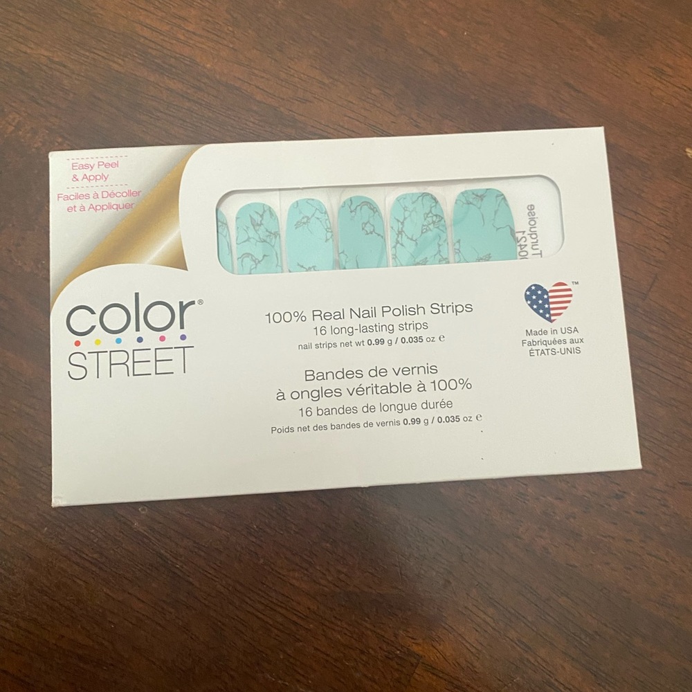 Color street nails. Color: Mojave turquoise